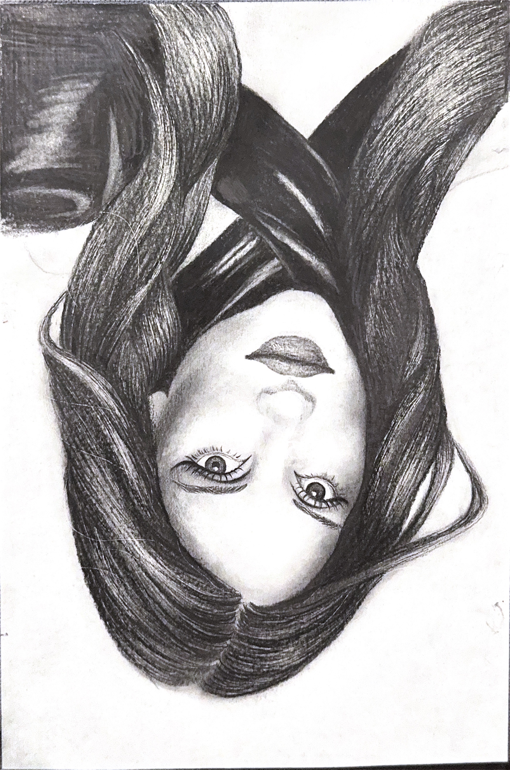 Portret kobiety w ołówku