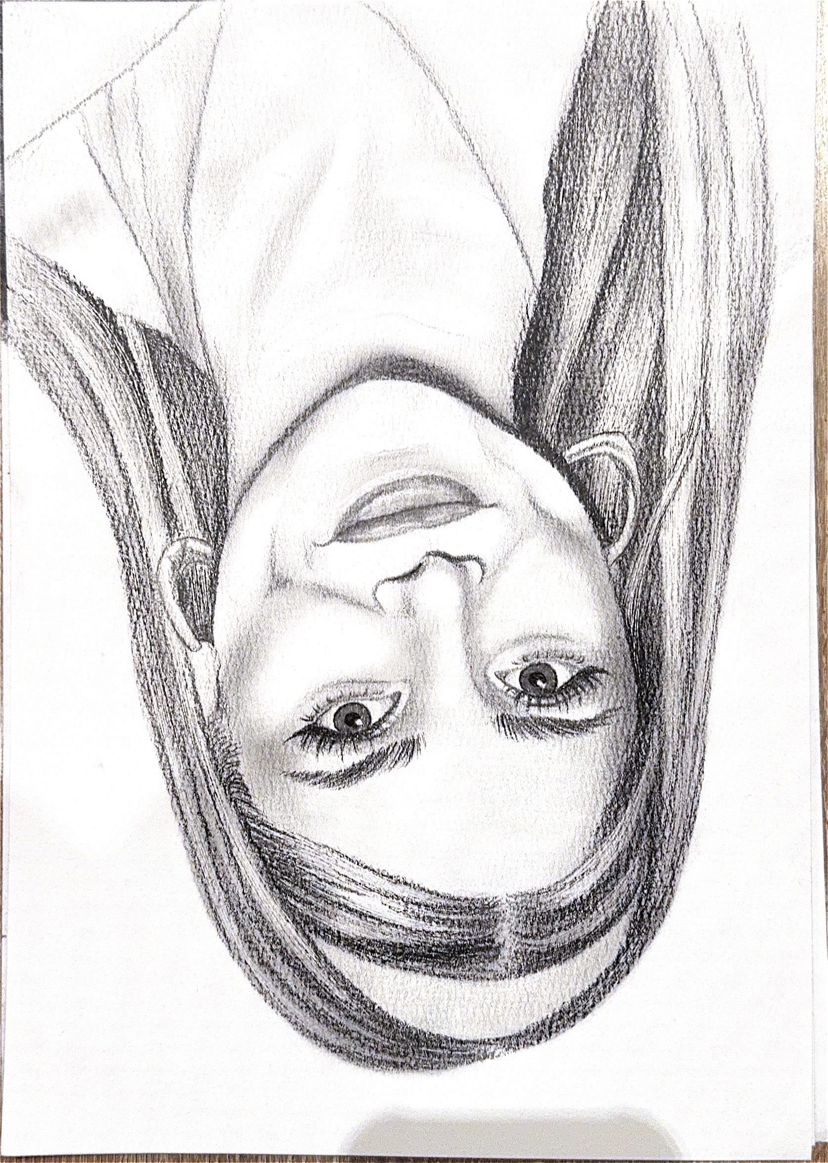 Portret kobiety w ołówku